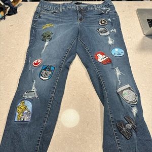 Star Wars patched jeans, size 16R, GUC